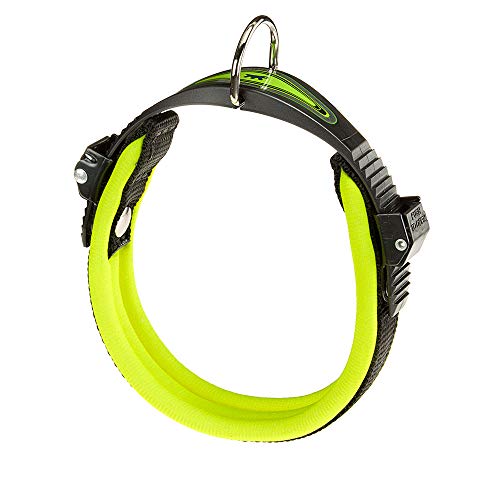 Ferplast Ergonomisches Halsband für Hunde ERGOFLUO C15/33 mit Polsterung und Mikroregulationsverschluss von Ferplast