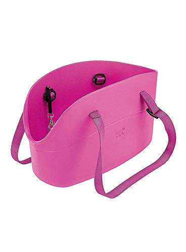 Ferplast Hundetragetasche für kleine Hunde und Katzen with-ME SMALL, Transporttasche für Haustiere, Hundetasche, verstellbare Trageriemen, Sicherheitsgurt inklusive, 14 x 35 x H 22 cm Viola von Ferplast