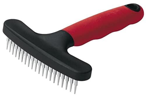 Ferplast Pettine a rastrello per cani GRO 5848, Punte arrotondate lunghe, Ideale per la cura del sottomanto di animali a pelo medio e lungo, 11 x h 15,5 cm von Ferplast