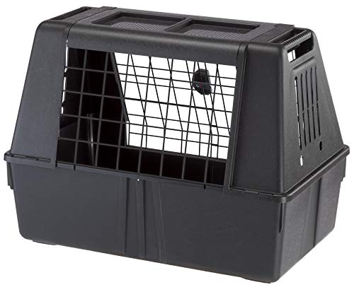 Ferplast Atlas Fahrzeug SUV Hundekäfig, montierte Autohundebox misst 32 L x 20 B x 24 H & ist ideal für kleine bis mittelgroße Hunderassen, schwarz von Ferplast