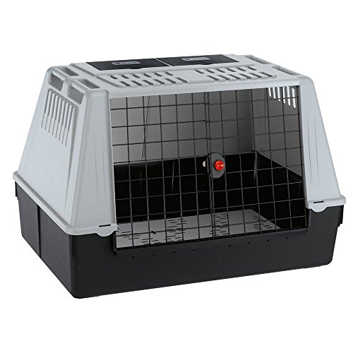 Ferplast Autotransportbox für Hunde Autobox für Hunde Atlas CAR 100, Hundetransportbox Hundebox fü Auto mit Sicherheitshaken, Hervorragende Belüftung, 100 x 60 x h 66 cm. von Ferplast