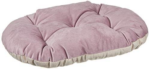 Ferplast Hundekissen Hundebett Katzenkissen Katzenbett Prince 45, Gepolstertes Haustierbett, doppelseitig verwendbar, weicher Samt, waschbar, 43 x 30 cm, rosa von Ferplast