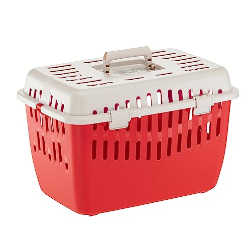 Ferplast Katzentragetasche Binny 1, Hundetragetasche, Hase, Transportbox für Haustiere, Kleine Hunde und Katzen max 5 Kg, Klappgriff von Ferplast