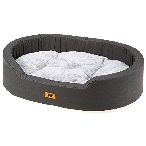 Ferplast Hundebett Hundekissen Hundekorb Hundesofa für mittelgroße Hunde, 80 x 55 x 18 cm Waschbar von Ferplast