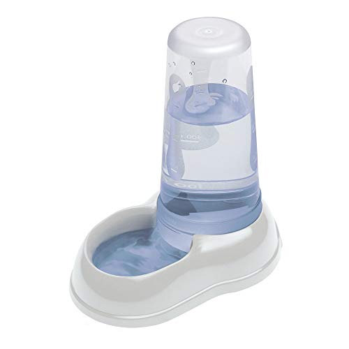 Ferplast Futter- oder Wasserspender für Hunde und Katzen AZIMUT 600 Futtertrog Wasser 0,6 Liter, Rutschfester Boden, 12,5 x 19 x H 19,5 cm Weiss von Ferplast