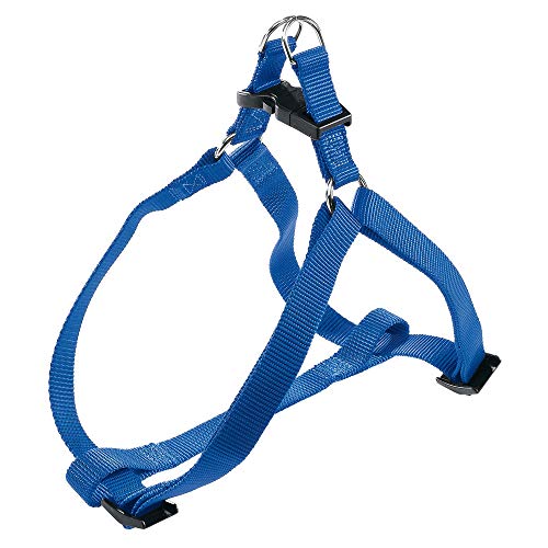 Ferplast Hundegeschirr Grosse Hunde EASY L, verstellbares Hundegeschirr, einfach zu tragen, 54–78 cm. Blau von Ferplast