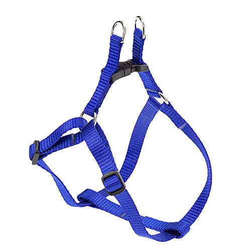 Ferplast Hundegeschirr Kleine Hunde Easy XS, verstellbares Katzengeschirr, einfach zu tragen, 33–46 cm. Blau von Ferplast