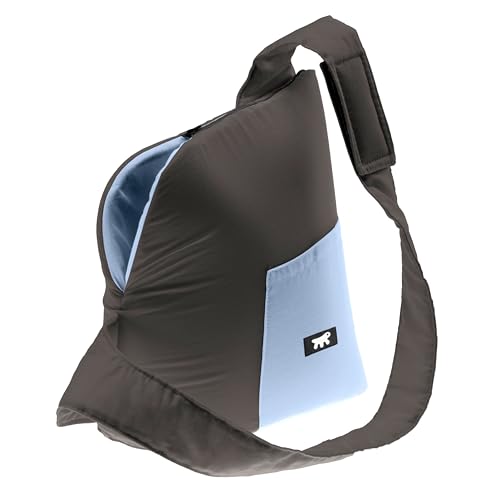 Ferplast Hunde- und Katzen-Tragetasche BIJOUX, Verstellbarer Schultergurt, Sicherheitsgurt, weiche Transporttasche kleine Hunde und Katzen bis zu 5 kg, Rucksack 32 x 15 x h 34 cm, Braun von Ferplast