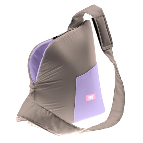 Ferplast Hunde- und Katzen-Tragetasche BIJOUX, Verstellbarer Schultergurt, Sicherheitsgurt, weiche Transporttasche kleine Hunde und Katzen bis zu 5 kg, Rucksack 32 x 15 x h 34 cm, Taupe von Ferplast