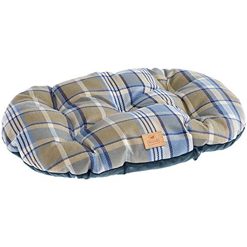 Ferplast Hundebett Hundekissen Katzenkissen Hundesofa für mittelgroße Hunde, 85 x 55 x 15 cm Waschbar, Blau von Ferplast