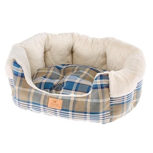 Ferplast Hundebett Katzenbett Katzensofa Etoile 6 herausnehmbares Kissen weiches umweltfreundliches Fell waschbar 72 x 62 x 22 cm von Ferplast