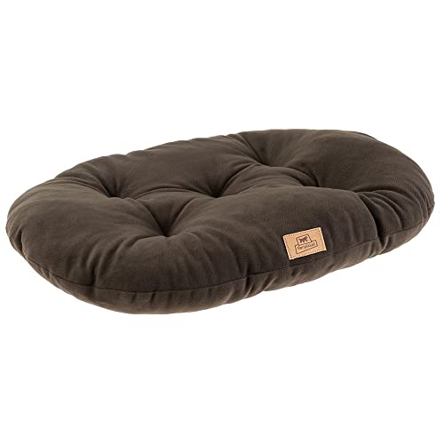 Ferplast Hundebett Katzenbett Huindekissen Relax Microfleece 55/4 Wattiertes Weiches Microfleece Waschbar Grau von Ferplast