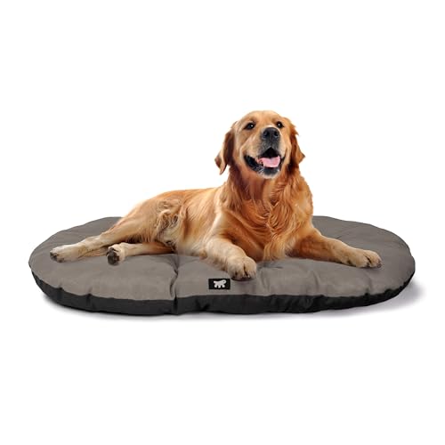 Ferplast Hundebett Relax, Hundekissen, Katzenkissen, Hundematte für Hundehütten und Autos – waschbar – aus Baumwolle mit weicher Polsterung, 100 x 63 cm. Braun von Ferplast