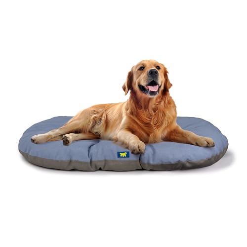 Ferplast Hundebett Relax, Hundekissen, Katzenkissen, Hundematte für Hundehütten und Autos – waschbar – aus Baumwolle mit weicher Polsterung, 100 x 63 cm. Himmelblau von Ferplast