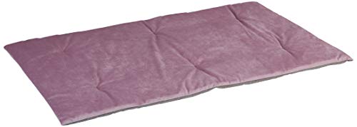 Ferplast Hundedecke Katzendecke BARON 110, Katzenkissen Hundematte, Double-face, Samtweich, Waschbar, 110 x 70 cm, Rosa von Ferplast