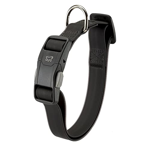 Ferplast Hundehalsband EVOLUTION C16/44 mit Magnetschnalle, Hypoallergen, Waschbar, Schwarz von Ferplast