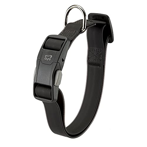 Ferplast Hundehalsband EVOLUTION C25/56 mit Magnetschnalle, Hypoallergen, Waschbar, Schwarz von Ferplast