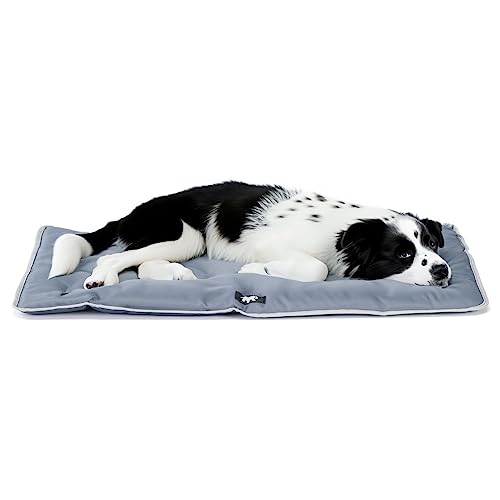 Ferplast Hundematte & Katzenmatte Mittel - Waschbares Hundebett - Hundekissen - Wasserdicht & Kratzfest - Matte für Hundehütten und Auto, Hundekorb - Jolly - 83 x 50 cm, M, GRAU von Ferplast