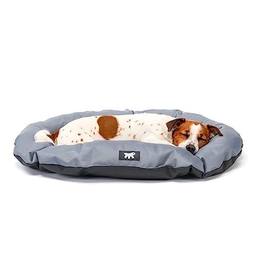 Ferplast Hundekissen Hundesofa Hundebette für Große Hunde Hundekorb Abnehmbarer Bezug Orthopädisches Hundebett Hundematratze Waschbar Hundematte Wasserdicht 110 x 70 x h 8 cm. Grau von Ferplast