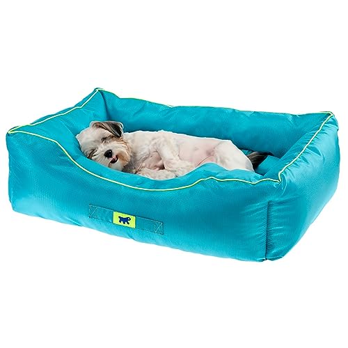 Ferplast Hundekissen Hundesofa Hundebette für Große Hunde Hundekorb Abnehmbarer Bezug Orthopädisches Hundebett Hundematratze Waschbar Hundematte Wasserdicht 110 x 70 x h 8 cm. Grau von Ferplast