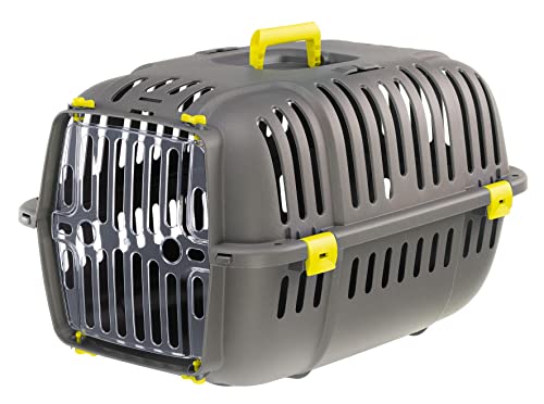 Ferplast Jet Pet Transporttasche für Hunde, geeignet für XS Hunderassen und kleine Katzen, zusammengebaute Maße: 56 x 36 x 33 cm, Grün von Ferplast