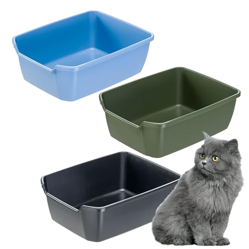 Ferplast Katzenklo NIP mit hohen Rändern, offene Katzentoilette, Katzenstreu, Haustiertoilette, katzenklo hoher Rand, 46 x 36 x h 16,2 cm von Ferplast