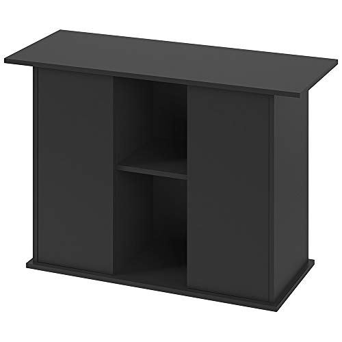 Ferplast Mobile supporto per acquario STAND DUBAI 100 con ante e ripiani, Piedini regolabili, Piano resistente all'acqua, 101 x 41 x h 73 cm, Legno Nero von Ferplast