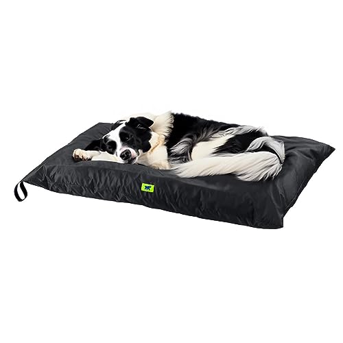 Ferplast Hundekissen Hundesofa Hundebette für Große Hunde Hundekorb Abnehmbarer Bezug Orthopädisches Hundebett Hundematratze Waschbar Hundematte Wasserdicht 110 x 70 x h 8 cm. Grau von Ferplast