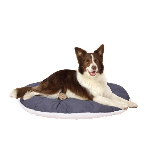 FERPLAST Hundebett Groß - Hundebett Waschbar - Hundekissen - Matte für Hundehütten, Zwinger und Auto - Hundebett Flauschig - Relax - 85 x 55 CM, L, BEIGE von Ferplast