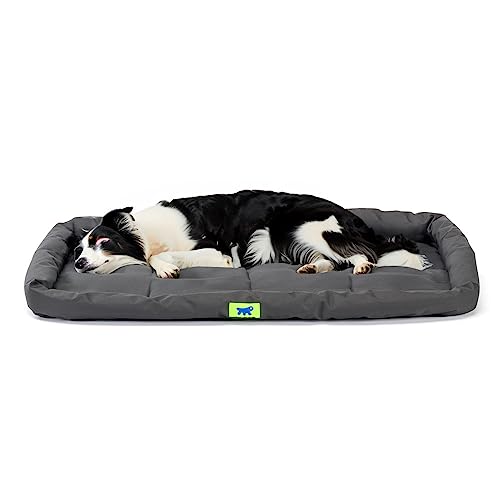 Ferplast Hundekissen Hundesofa Hundebette für Große Hunde Hundekorb Bezug Orthopädisches Hundebett Hundematratze Waschbar Hundematte Wasserdicht 91 x 58 x 5 cm. Schwarz von Ferplast