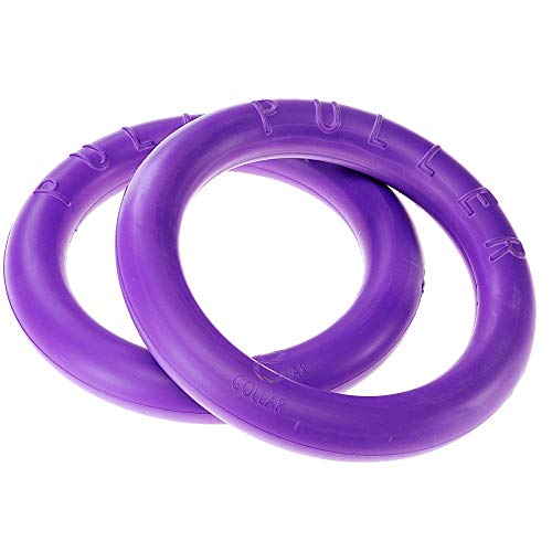 Ferplast Hunde Spielzeug, Hundetraining Ring zum Kauen, zum Laufen, Springen, Schießen, Ungiftig, Schwimmend, Puller Standard, Hundespielzeug für mittelgroße und große Hunde, Set mit 2 Fitness Ringen von Ferplast