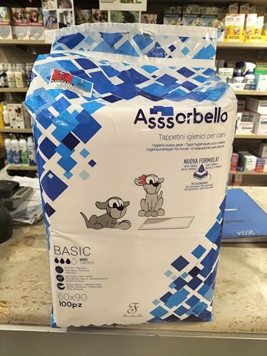 Ferribiella IGN021 Asssorbello Hundematte Basic 60 x 90 cm, 2er Pack (2 x 100 Stück) von Ferribiella