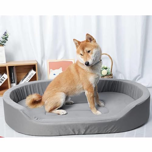 Fesky Luxuriöses großes Plüsch-Hundebett/Couch, bequemes Haustiermöbel für Katzen und Hunde, extra großes Hundebett2 von Fesky