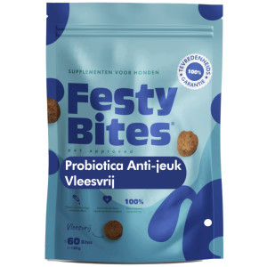 FestyBites Juckreizstillend Fleischfreie Probiotica Supplement Hund 180 g von FestyBites