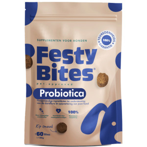 FestyBites Probiotica mit Hühnergeschmack Supplement Hund 180 g von FestyBites