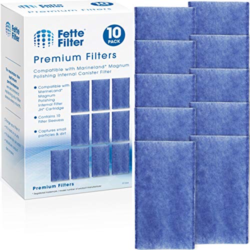 Fette Filter - 10 Stück Polier-Innenfilter kompatibel mit MarineLand Magnum Polier-Innenfilter JH-Kartusche von Fette Filter