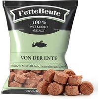 FetteBeute BARF Komplettmenü für Hunde TK-Nugget Napffertig Ente 6x800 g von FetteBeute