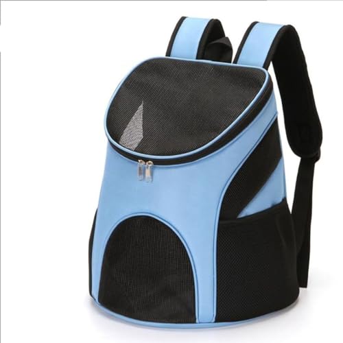 Pet Bag Schulter im Freien – atmungsaktiver Rucksack für Haustiere, stoßfest, faltbar, für Katzen, Reisen, mit Tragegriff für Haustiere und Katzen (Himmelblau) von Feuerblitz