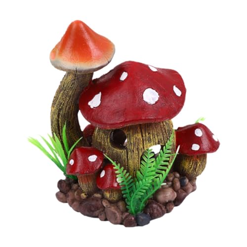 FewNvWa Aquarium Pilzhaus, Kunstharz, Dekoration für Goldfische Und Betta Spiele FewNvWa Aquarium Pilzhaus, Kunstharz, Dekoration für Goldfische Und Betta Spiele von FewNvWa