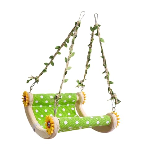 FewNvWa Bird Swing Toy Papageienhängung Hängematte Bett Stehen Kleine Vögel Übungen Shotes Spielzeug Papagei Cradle Nest Hängematte von FewNvWa