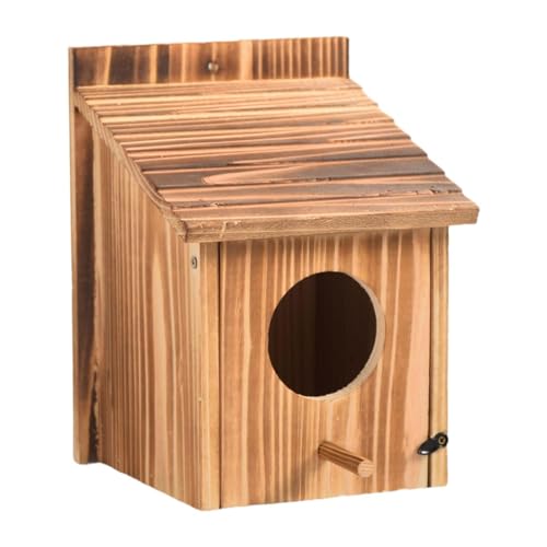 FewNvWa Hängendes Vogelhaus für Den Außenbereich, Holz Vogelkasten für Terrasse Und Garten von FewNvWa