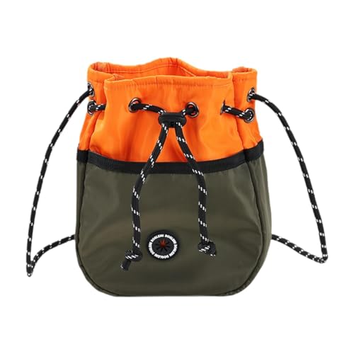 FewNvWa Hunde Leckerli Tasche für Training Und Spaziergänge, Grün Orange von FewNvWa