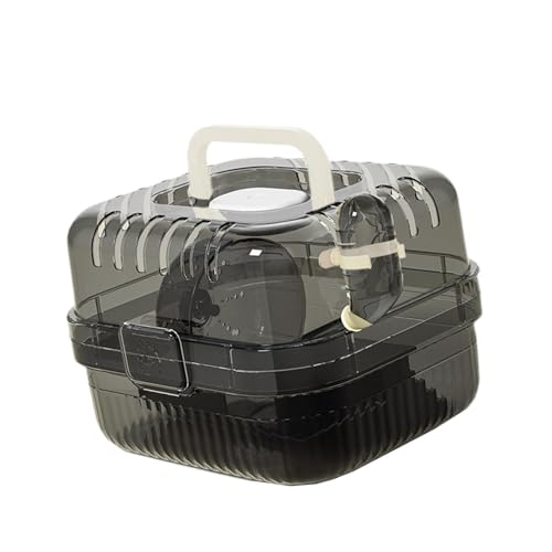 FewNvWa Kleiner Käfig für Hamster mit Belüftung und Wasserflasche für Frettchen und Ratten, Schwarz FewNvWa Kleiner Käfig für Hamster mit Belüftung und Wasserflasche für Frettchen und Ratten, Schwarz von FewNvWa