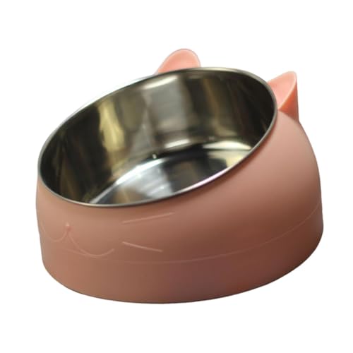 FewNvWa Raised Cat Bowl Futternapf Edelstahlschale Neigung Abnehmbar rutschfest Katzen Hundenapf für Kleine Haustiere Alltag Reisen, Rosa FewNvWa Raised Cat Bowl Futternapf Edelstahlschale Neigung Abnehmbar rutschfest Katzen Hundenapf für Kleine Haustiere Alltag Reisen, Rosa von FewNvWa