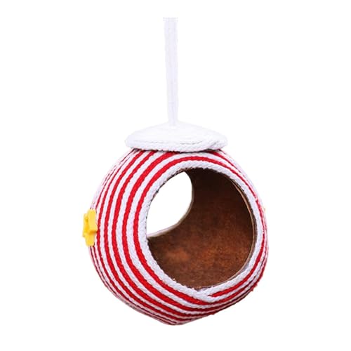 FewNvWa Vogel Papagei Nest Hängematte Kokosnussschalen Vogelkäfig für Kanarienvögel Finken Conures FewNvWa Vogel Papagei Nest Hängematte Kokosnussschalen Vogelkäfig für Kanarienvögel Finken Conures von FewNvWa