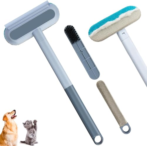 Fhintory Pet Hair Remover, Tierhaarentferner bürste Set, Katzenhaarentferner Wiederverwendbare, Hundehaare entfernen, Fusselbürste Set für Teppiche Kleidung Kratzbäume und Sofas von Fhintory