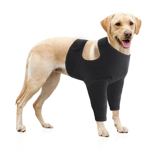 Fhkpsqkcn Haustier-Leggings für Vorderbeine, mit bequemen Ärmeln, gegen Lecken, Hunde-Leggings, Ellenbogen-Bandage von Fhkpsqkcn