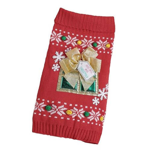 Fhkpsqkcn Hunde Weihnachtspullover Festival Kostüm Für Weihnachten Verkleidung Festival Thema Pullover Overall Kleines Hunde Party Outfit von Fhkpsqkcn