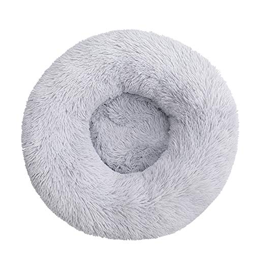 Hundebett Katzenbett hundebett für kleine hunde rund hundebett rund weicher Plüschrund cat bed donut kissen hundebett klein hund katze kuschelbett Bett für 5kg kleine Haustiere von FhodigogoZD