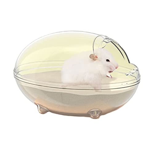 Fhsqwernm Hamster-Badezimmer-Käfig-Spielzeug-Zubehör, transparente Badebox, entspanntes Habitat-Haus für Kleintiere von Fhsqwernm